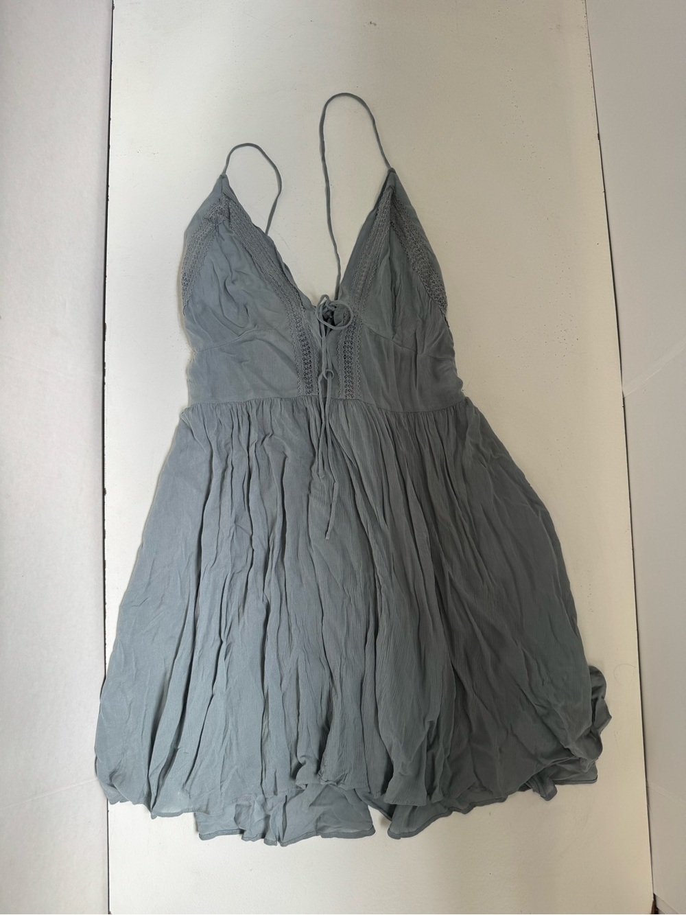 Free People slip dress stands out tie front dress size medium